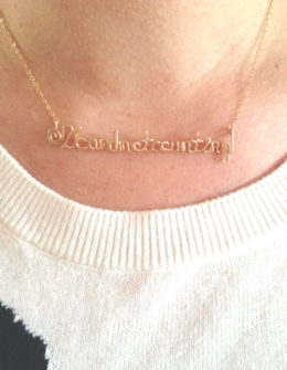 Twitter handle necklace