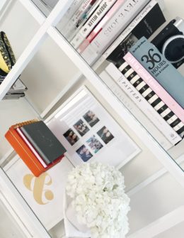 how to style a book shelf