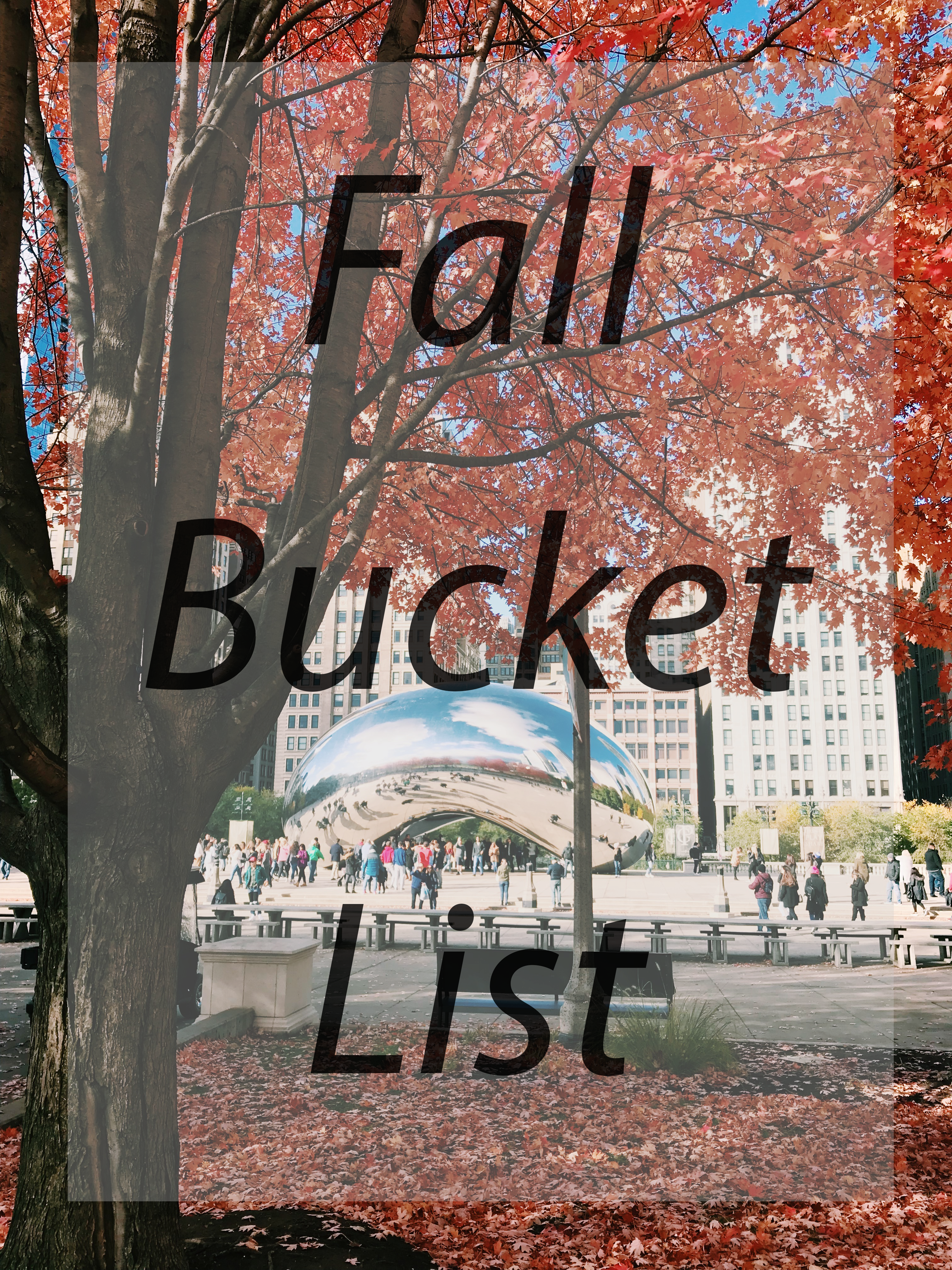 fall bucket list 2019