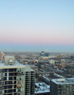 full moon rise in Chicago | More Matters of the Heart