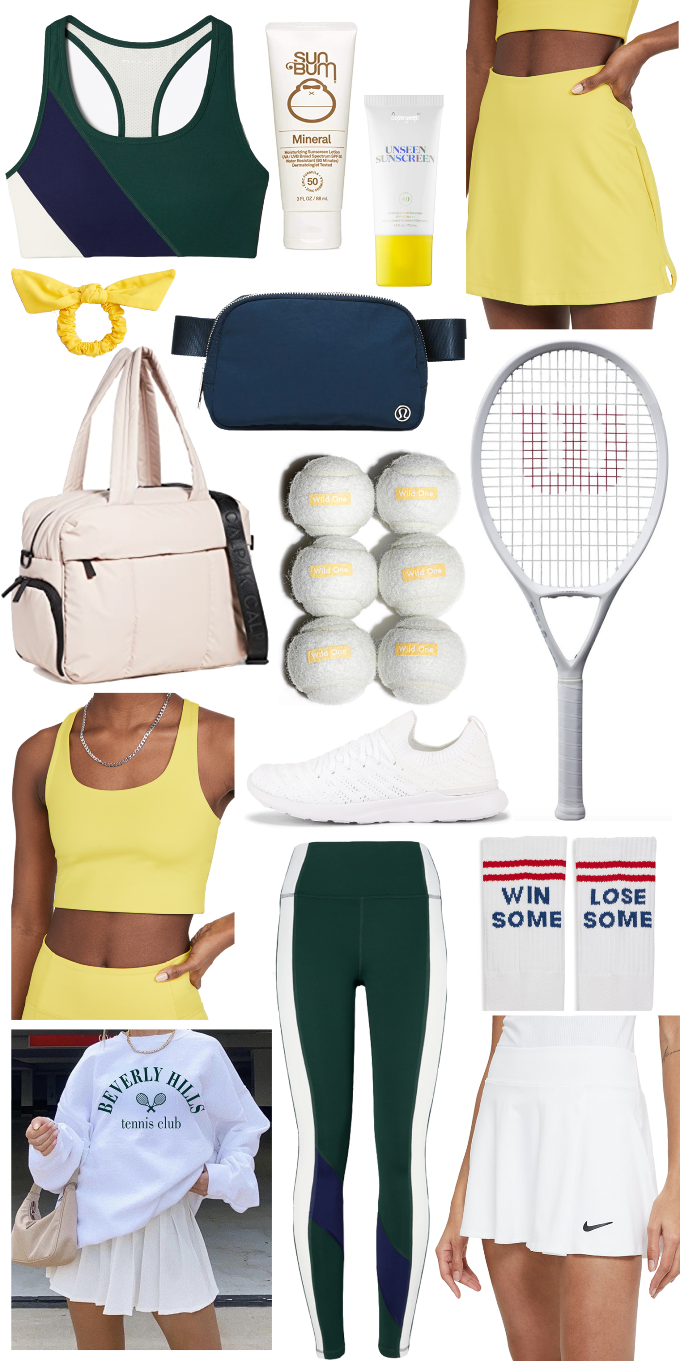 A Round-up of Tennis Inspired Looks 
