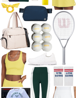 A Round-up of Tennis Inspired Looks